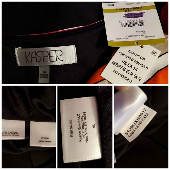 Kasper Sleeveless Colorblock Top - Picture 5 of 5